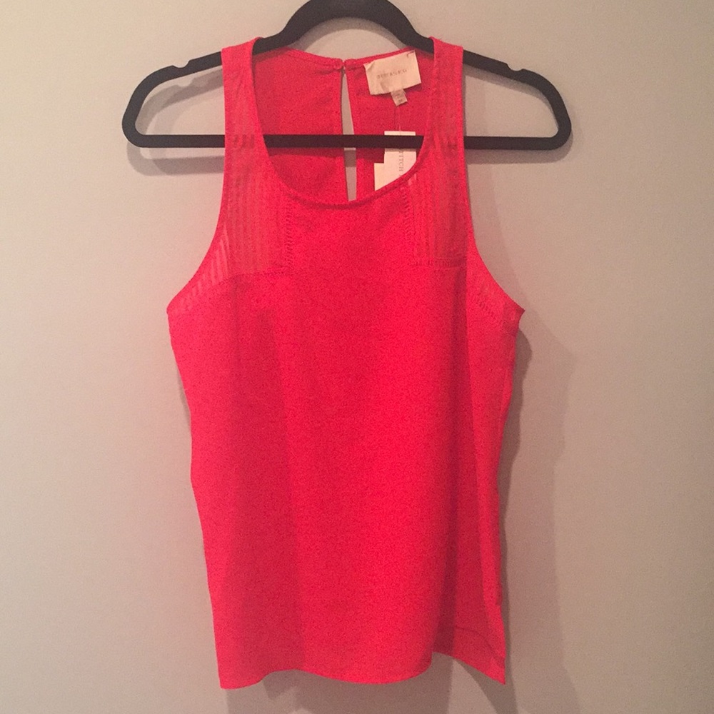 Red dress tank